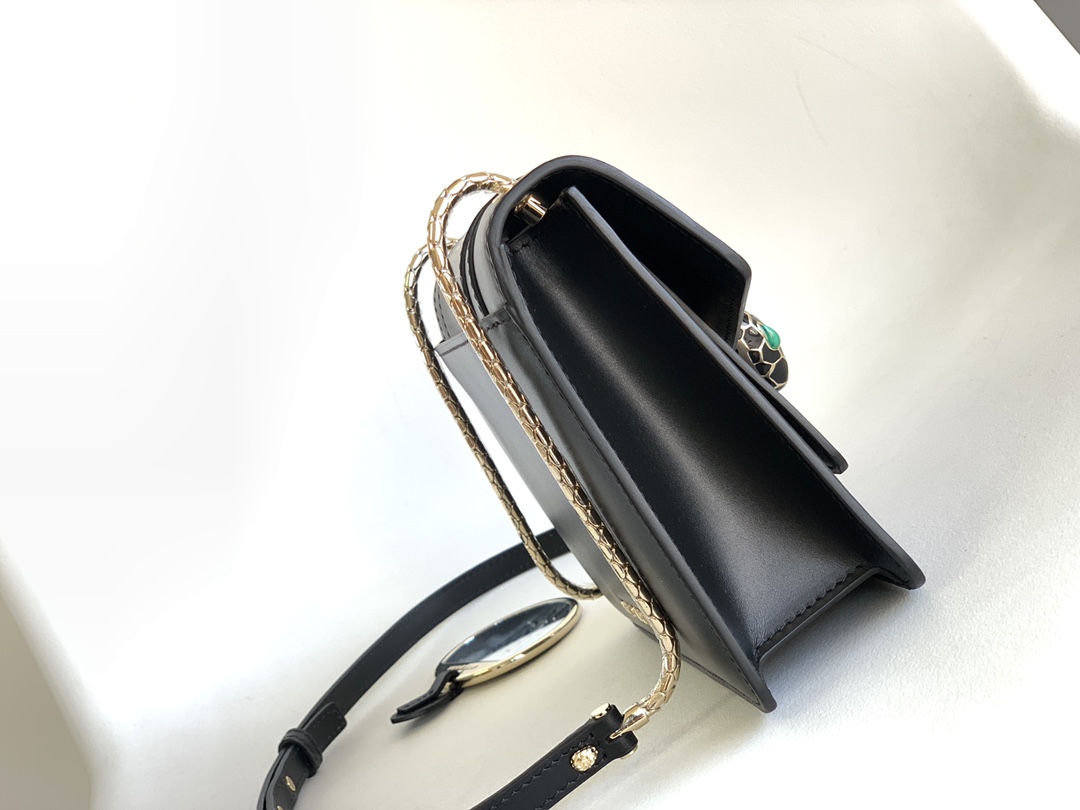 Bvlgari Serpenti Forever Small Crossbody Bag Black